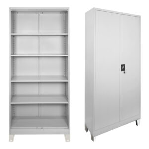 Ugren Argos The Classic metal cabinet in light gray color 90x40x190cm