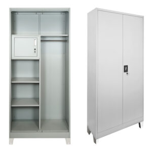 Zogi Argos The Classic metal cabinet with partition in light gray color 90x45x190cm