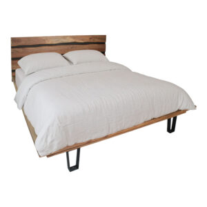 Double bed Imena Argos The Classic solid wood natural 140x190cm