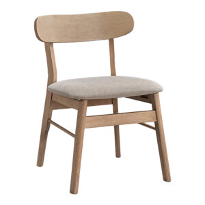 Cairo Argos The Classic rubberwood chair in natural-beige shade 47x47x76cm