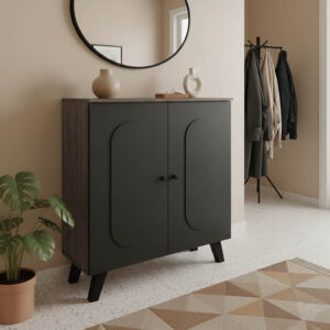 Shoe rack-cabinet Cathi Argos The Classic in oak-anthracite shade 80x34x95cm