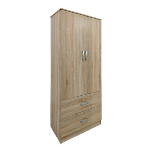 Two-door wardrobe with 2 drawers Athos Argos The Classic in sonoma color 80x42x180cm