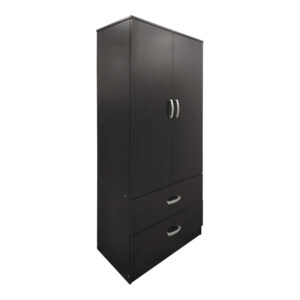 Two-door wardrobe with 2 drawers Athos Argos The Classic in wenge color 80x42x180cm