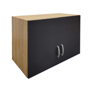 Two-door wardrobe loft Athos Argos The Classic in sonoma-dark grey color 80x42x60cm