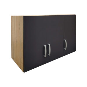 Three-door wardrobe loft Athos Argos The Classic in sonoma-dark grey color 90x41.5x60cm
