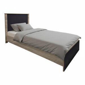 Athos Argos The Classic bed in sonoma-anthracite shade 90x190cm