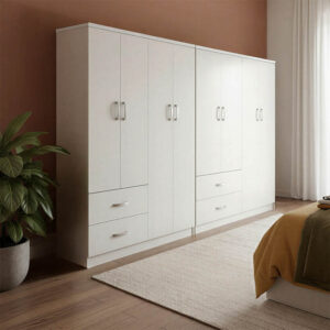 Athos Argos The Classic eight-door wardrobe white 241x42x181cm