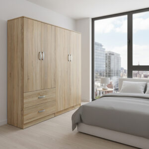 Four-leaf wardrobe Athos Argos The Classic sonoma 160x42x180cm