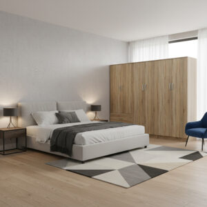 Athos I Argos The Classic sonoma six-door wardrobe 240x42x180cm