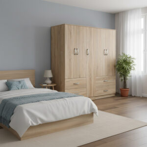 Athos Argos The Classic five-door wardrobe sonoma 170x42x180cm