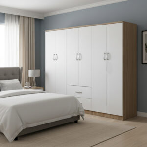 Athos I six-door wardrobe Argos The Classic sonoma-white 200.5x42x180cm