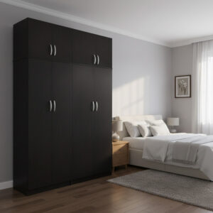 Four-leaf wardrobe with loft Athos I Argos The Classic wenge 160x42x240cm