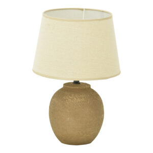 387 000003 Table lamp Lurata Argos The Classic E27 ceramic in antique gray-beige shade Φ26x38cm