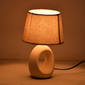 387 000010 1 Collie Argos The Classic E14 ceramic table lamp in beige shade D18x29cm