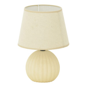 Melanie Argos The Classic E14 ceramic table lamp in beige shade D22x30cm