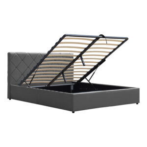 388 000005 2 Dreamie Argos The Classic bed with storage space, velvet, anthracite 160x200cm