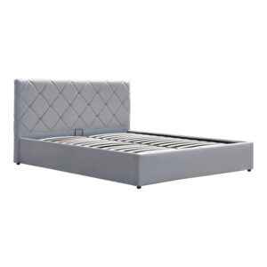 388 000006 3 Dreamie Argos The Classic bed with storage space, velvet, grey 160x200cm