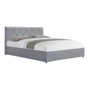 388 000006 Dreamie Argos The Classic bed with storage space, velvet, grey 160x200cm