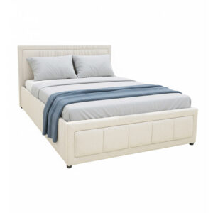 Huga Argos The Classic bed with storage space, beige fabric 120x200cm