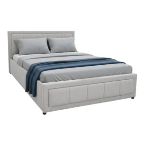 Huga Argos The Classic bed with storage space, grey fabric 120x200cm