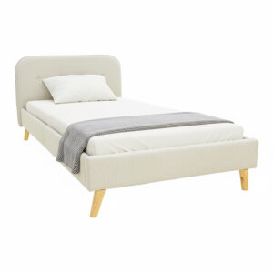 LumiLux Argos The Classic bed beige fabric, 100x200cm