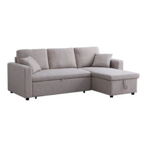 Kamore Argos The Classic corner reversible sofa bed with storage space beige fabric 223x146x85cm