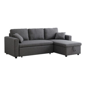 Kamore Argos The Classic corner reversible sofa bed with storage space anthracite fabric 223x146x85cm