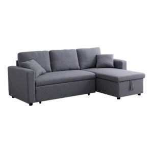 Kamore Argos The Classic corner reversible sofa bed with storage space grey fabric 223x146x85cm