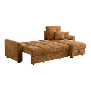 389 000007 2 Comfie Argos The Classic corner reversible sofa bed with storage space camel fabric 260x156x98cm