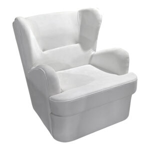 Regalo Argos The Classic velvet armchair in white shade 75x88x85cm