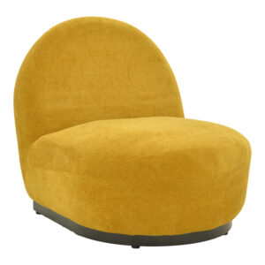 Zenny swivel armchair Argos The Classic fabric in yellow shade 64x85x68cm