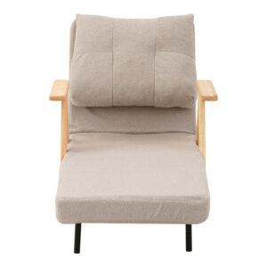 392 000013 3 Armchair-Bed Restyl Argos The Classic rubberwood- fabric in cream shade 75x60x93cm