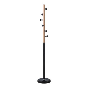 Coat rack Sinem Argos The Classic metal in black-natural color D30x175cm