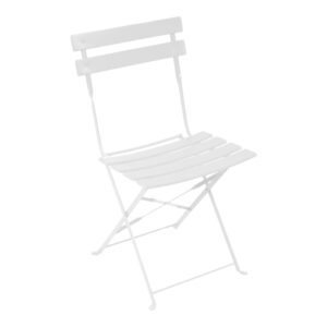 Bistro chair  Argos The Classic metal folding in white color 42x46x82cm