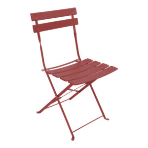 Bistro chair Argos The Classic metal folding in terracotta color 42x46x82cm