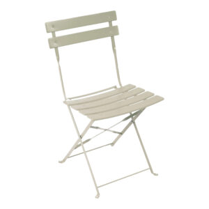 Bistro chair Argos The Classic metal folding in beige color 42x46x82cm