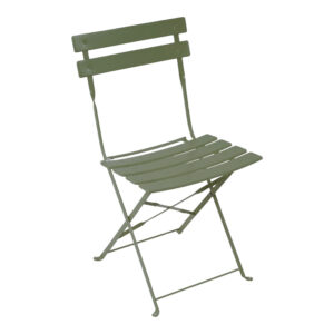Bistro chair Argos The Classic metal folding in olive green color 42x46x82cm