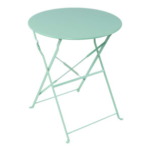 400 000013 2 Bistro dining table Argos The Classic set of 3 pieces, metal, foldable, mint color, Φ60x71cm