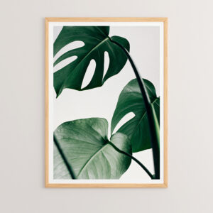 Wall art in frame Leafy Argos The Classic with digital print 33x1.5x48cm