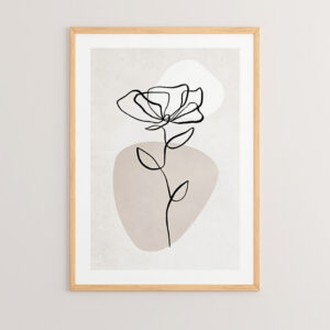 Wall art in frame Bevo Argos The Classic with digital print 33x1.5x48cm