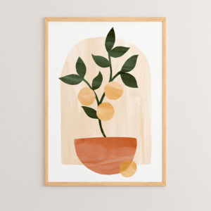 409 000044 Wall art in frame Otoben Argos The Classic with digital print 33x1.5x48cm