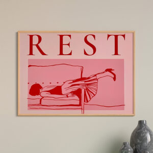 409 000062 Wall art in frame Restika Argos The Classic with digital print 48x1.5x33cm
