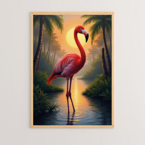 Wall art in frame Buka Argos The Classic with digital print 33x1.5x48cm