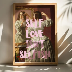 409 000115 Wall art in frame Selef Argos The Classic with digital print 50x2x70cm