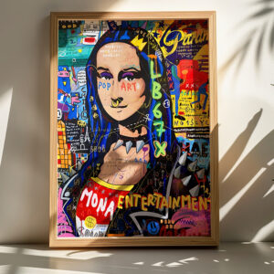 Wall art in frame Monda Argos The Classic with digital print 50x2x70cm