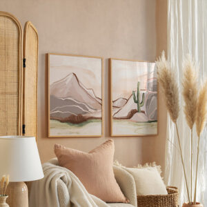 Wall art in frame Beniz Argos The Classic diptyque with digital print 33x1.5x48cm