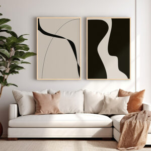 409 000131 Wall art in frame Geremy Argos The Classic diptyque with digital print 33x1.5x48cm