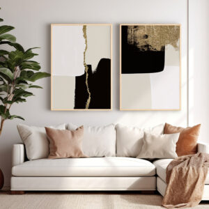 Wall art in frame Ferdon Argos The Classic diptyque with digital print 33x1.5x48cm