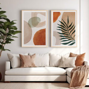 409 000151 Wall art in frame Nefel Argos The Classic diptyque with digital print 33x1.5x48cm