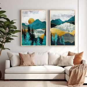 Wall art in frame Lovas Argos The Classic diptyque with digital print 33x1.5x48cm